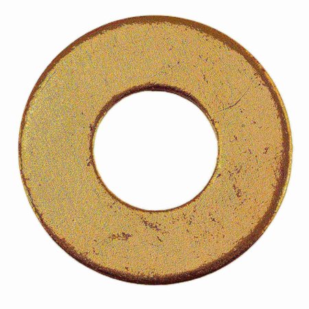 MIDWEST FASTENER Flat Washer, Fits Bolt Size 3/8" , Brass 20 PK 72673